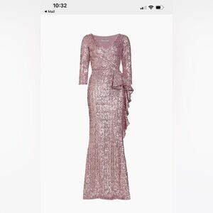 Chiara Boni Fridaus Sequined Ruffle Evening Gown